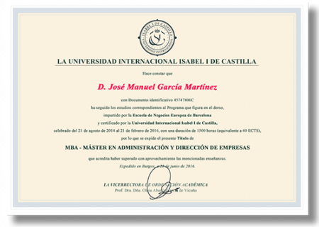 Diploma Universitario ENEB Chile